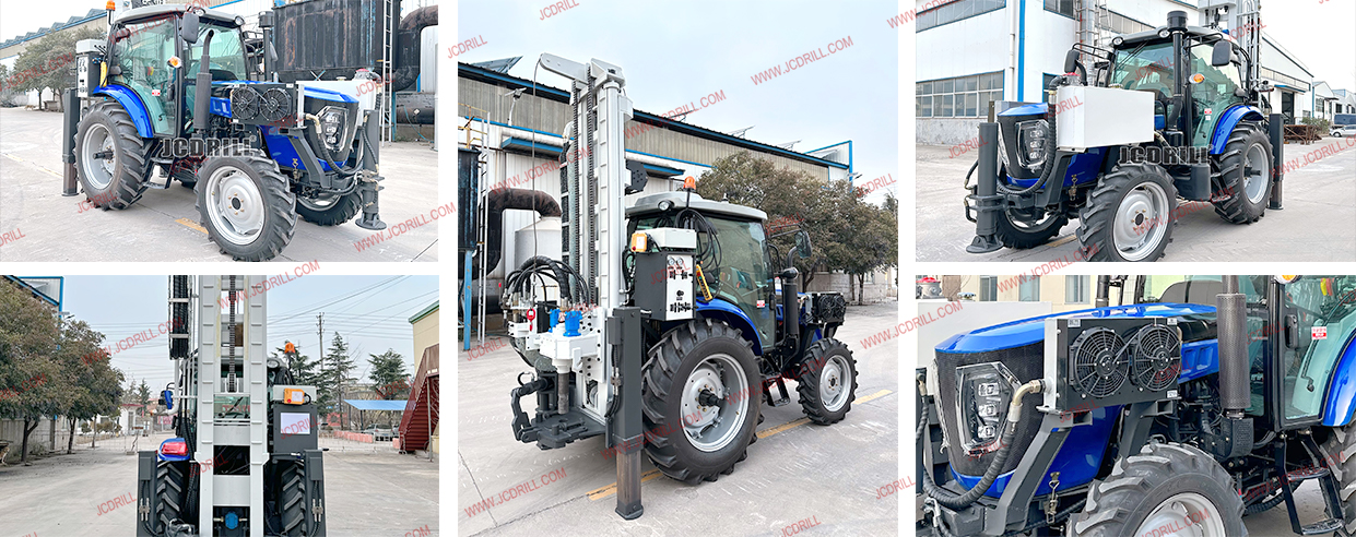 Máquina Perforadora sobre Tractor TD300 para Pozos de Agua