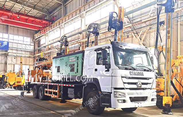 Shipping CSD300 4X2 Truck-Mounted Water Well Drilling Rig to Africa by Sea