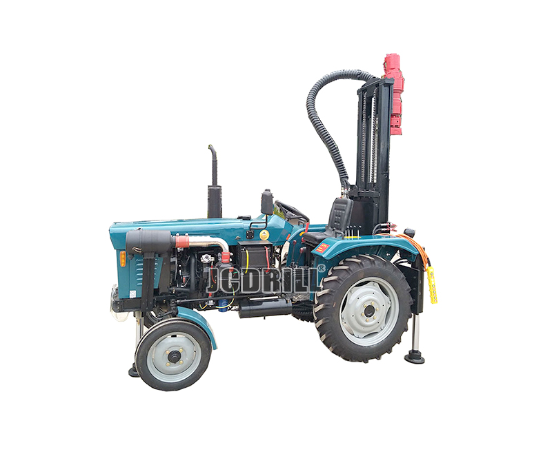 TD100 Plataforma de perforación de pozos de agua montada en tractor neumático