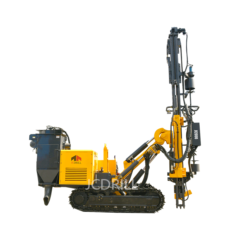 Perforadora rotativa hidráulica de voladura de roca con cabezal DTH JC900