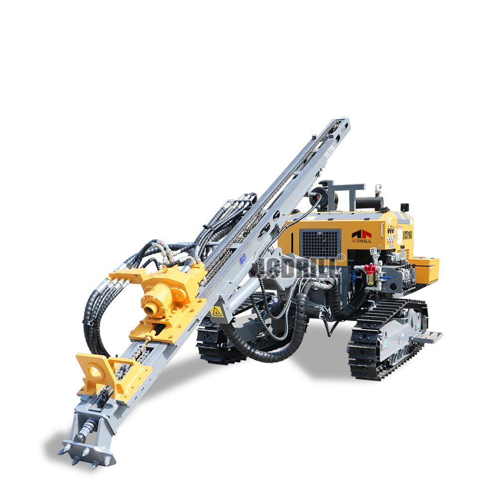 JC710 Versatile Diesel/electric All-Terrain Drilling System DTH Drilling Rig for Challenging Job Sites
