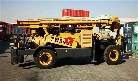 Plataforma de perforación de pozos de agua montada en remolque TWD400