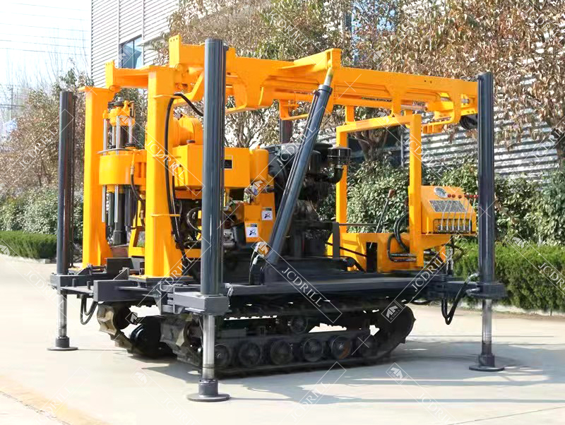 El principio de funcionamiento de la plataforma de perforación de pozos de agua