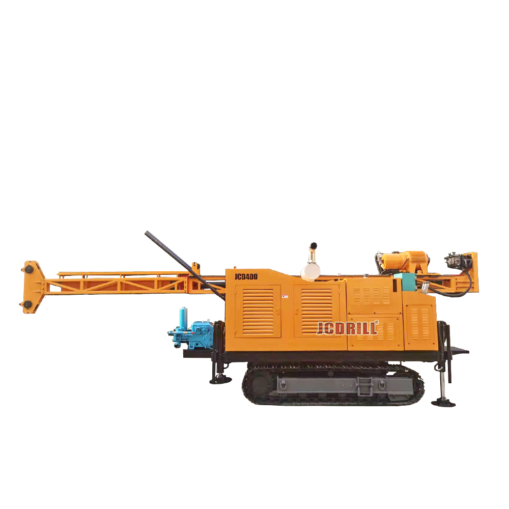 JCD400 Crawler montado plataforma de exploración minera de oro hidráulico