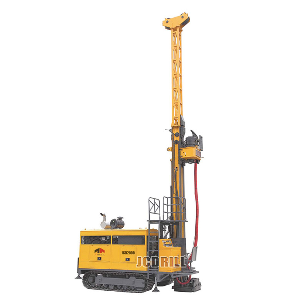 Perforadora rotativa de superficie con núcleo de diamante JCD2000, totalmente hidráulica, montada sobre orugas